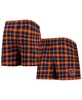 Men's Navy and Orange Chicago Bears Ledger Flannel Boxers