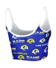 Women's Royal Los Angeles Rams Breakthrough Allover Knit Lounge Bralette