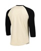 Men's Cream/Black Pittsburgh Pirates Raglan 3/4-Sleeve T-Shirt