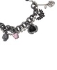 Faux Stone Skull Charm Stretch Bracelet