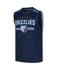 Men's Navy Memphis Grizzlies Birdseye Muscle Tank Top