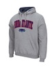 Men's Heather Gray Florida Atlantic Owls Arch Logo 3.0 Pullover Hoodie