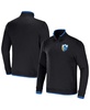 Men's NFL x Darius Rucker Collection by Black Los Angeles Chargers Logo Quarter-Zip Top