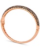 Chocolate Diamond Pavé Bangle Bracelet (5-3/4 ct. t.w.) in 14k Rose Gold