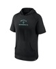 Men's Black Seattle Sounders FC Match Raglan Short Sleeve Pullover Hoodie