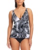 Women's Giving Attitude Tropical-Print Tankini Top & High Waist Bottoms