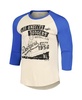 Men's Cream/Royal Los Angeles Dodgers Raglan 3/4-Sleeve T-Shirt