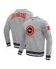 Men's Heather Gray Denver Broncos Crest Emblem Pullover Sweatshirt