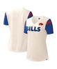 Women's White Buffalo Bills Kick Start V-Neck T-shirt