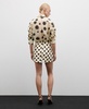 Women's Polka-Dot Satin Mini-Skirt