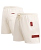 Men's Cream Miami Heat Triple Tonal Woven Shorts