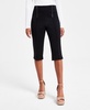 Women's Double-Zip Ponté-Knit Capri Pants, Exclusively at Macy's  