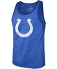 Men's Darius Leonard Royal Indianapolis Colts Name Number Tri-Blend Tank Top