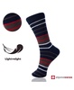 6 Pack Mens Cotton Dress Socks Mid Calf Argyle Pattern Solids Set