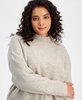 Trendy Plus Size Mock-Neck Tunic Sweater