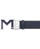 M Buckle Reversible Leather Belt