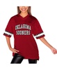 Women's Crimson Oklahoma Sooners Until Kickoff Rhinestone Fashion T-Shirt