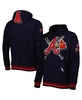 Men's Navy Atlanta Braves Mash Up Logo Pullover Hoodie