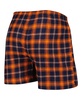 Men's Navy, Orange Denver Broncos Ledger Flannel Boxers