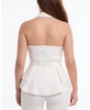 Women's Tailored Peplum Halter Vest