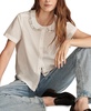 Women's Cotton Embellished Peter Pan Collar Shirt