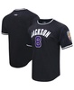 Men's Lamar Jackson Black Baltimore Ravens Mesh Player Name and Number Top