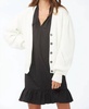 mandel cardigan in soft white