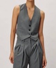 women's bobby vest in grey