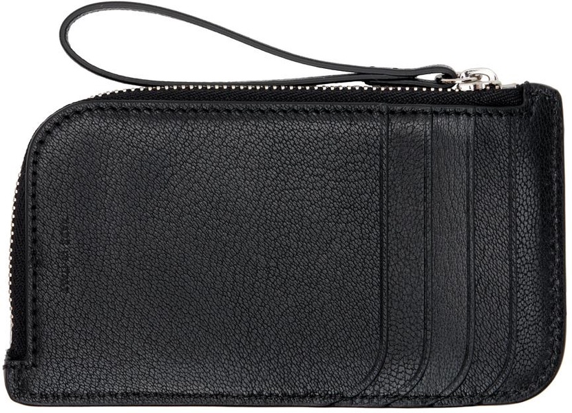 Black Zipped Leather Wallet