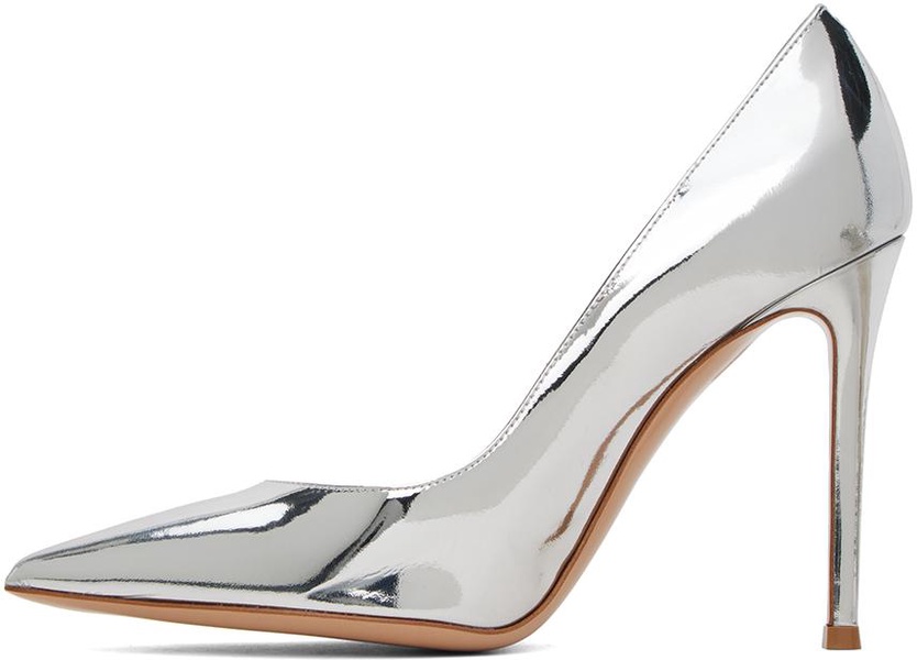 Silver Gianvito 105 Heels