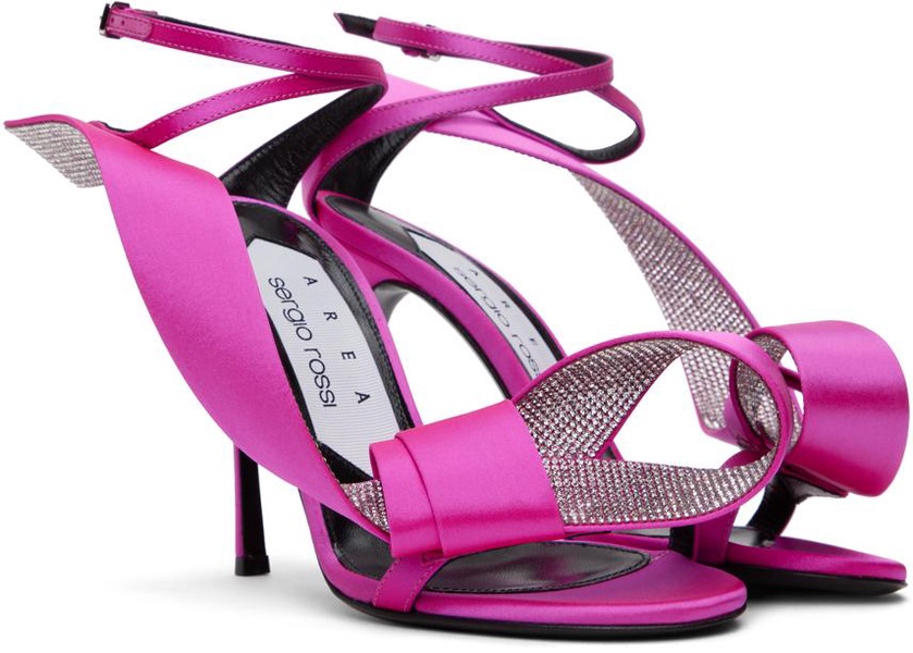 Pink Sergio Rossi Edition Marquise Heeled Sandals