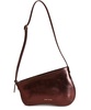 Mini curved shoulder bag