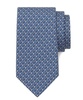 equestrian-print silk tie