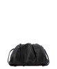 Black Mini Pouch Leather Clutch Bag