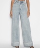 Strider Worn cuffed Wide Leg Jeans