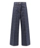 Iconic Motif Wide-Leg Jeans