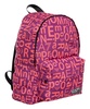 Logo Pattern Multicolour Zip Backpack