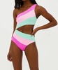 joyce one piece in blossom colorblock scrunch