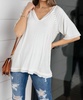 keep it cool raglan v-neck top in ivory