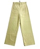 women's wide leg corduroy sailor pants in light green