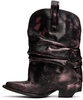 Black & Pink Low Rider Cowboy Boots