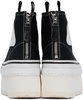 Black Courtney Platform High Top Sneakers