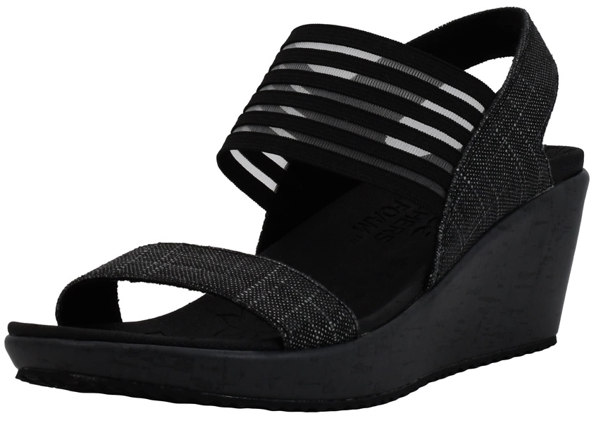 Skechers Women's Beverlee Smitten Kitten Wedge Sandal