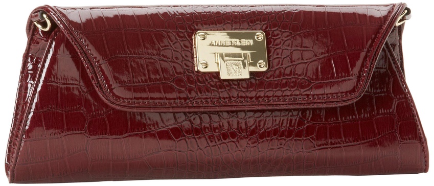 Anne Klein Croco Luxe Clutch