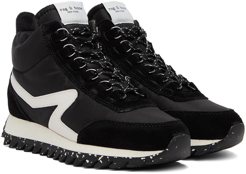 Black Retro Hiker Sneakers