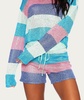 beach sweater in mod stripe