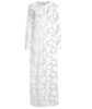 women's garden lace maxi dress in white