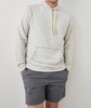 smith hoodie - stripe in rhine