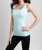 bra-friendly tank top in light blue