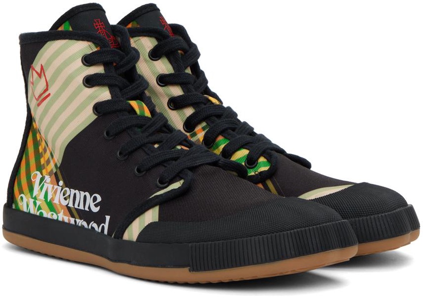 Black Animal Gym High Top Sneakers